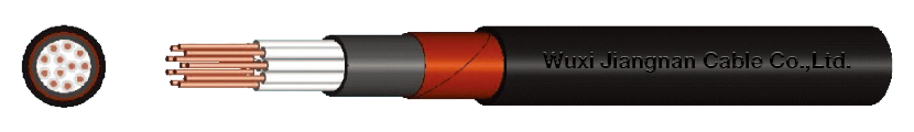 450-750V XLPE Insulated Steel Tape Armoured PVC Sheathed Multi-Core Control Cable Sectional Drawing 450-750V XLPE Insulated Steel Tape Armoured PVC Sheathed Multi-Core Control Cable Sectional Drawing