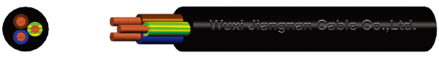 Heavy-Duty-Rubber-Insulated-And-Sheathed-Flexible-Cable-Sectional-Drawing Heavy-Duty-Rubber-Insulated-And-Sheathed-Flexible-Cable-Sectional-Drawing