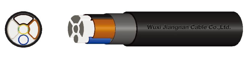 0.6-1KV VLV 3+2 Core-Aluminium Conductor PVC Insulated PVC Sheathed Power Cable Standard Picture