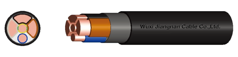 0.6-1KV VV 3+2 core Copper Conductor PVC Insulated PVC Sheathed Power Cable Description