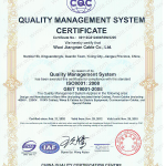Certificate ISO9001 Of CQC