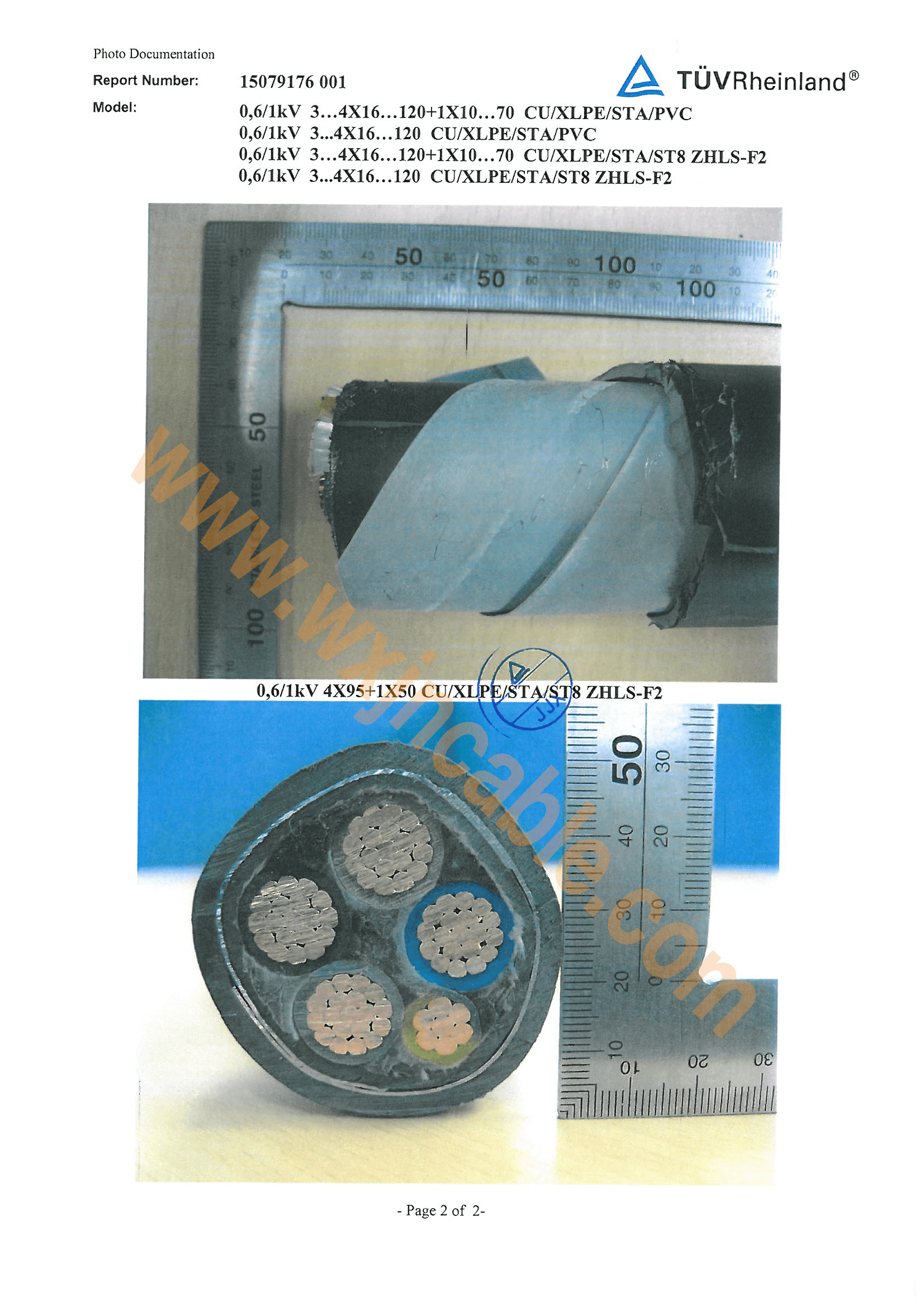 XLPE PVC STA PVC LV Power Cable Armoured XLPE Power Cable